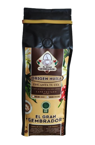 Café Gran Sembrador Especial Grano 454G, café colombiano artesanal de origen con aroma intenso y sabor premium.