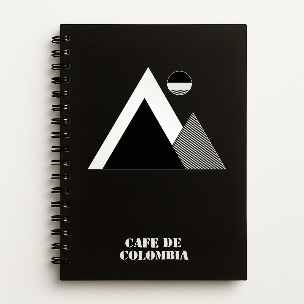 Cuaderno Café de Colombia, producto oficial de papelería que une practicidad y orgullo de la cultura cafetera.