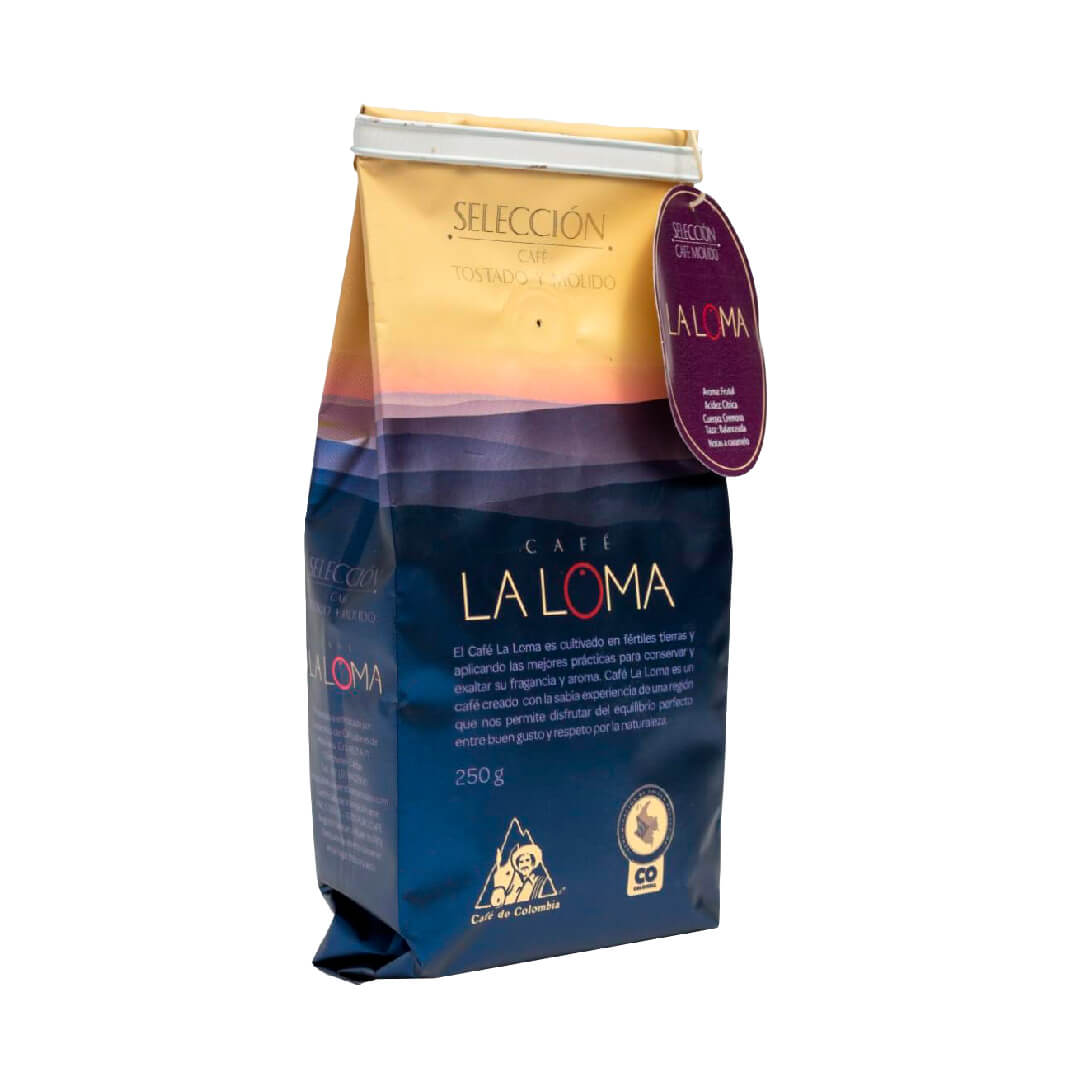 La Loma Café Selección 250G, café colombiano de origen especial, artesanal y gourmet con calidad premium.